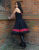 Petticoat  Rockabilly Dots 50er Jahre Punkte rot schwarz