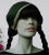 Romantische Mittelalterhaube grün Mütze Haube mit Borte