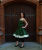 Romantik Pettocoatkleid Grün Beige Tanzkleid mit Schleife