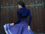 Bolero kurz lila für Petticoat Kleider