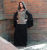 Mittelalterkleid Schildmaid Schwarz Beige Wolle Kapuze