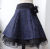Romantik Rock blauer Brokat Stufenrock Petticoat