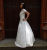 Elbenkleid Weiß Brautkleid Puffärmel Hochzeitskleid