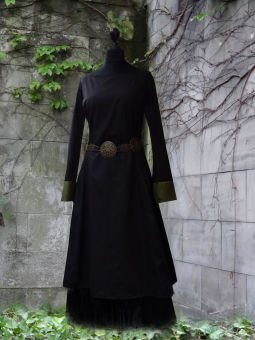 Mittelalterkleid Unterkleid knielang schwarz grün