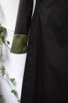 Mittelalterkleid "Raissa" Unterkleid knielang schwarz grün