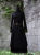 Mittelalterkleid Unterkleid knielang schwarz grün