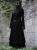 Mittelalterkleid Unterkleid knielang schwarz gr&uuml;n