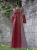 Mittelalter Kleid Rosa Brokat Kapuze Brautkleid