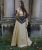 Mittelalter Kleid Gold Braun Corsage Brautkleid
