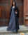 Edles Mittelalterkleid Schwarz Grau