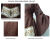 Mittelalterkleid "Merja" Barockstoff Braun besticktes Leinen