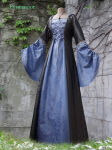 Eiselfenkleid Esma in Grau und hellblau mit...